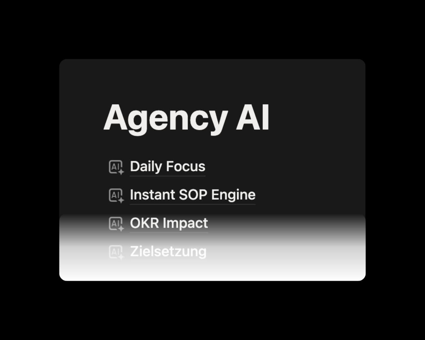 Agency AI
