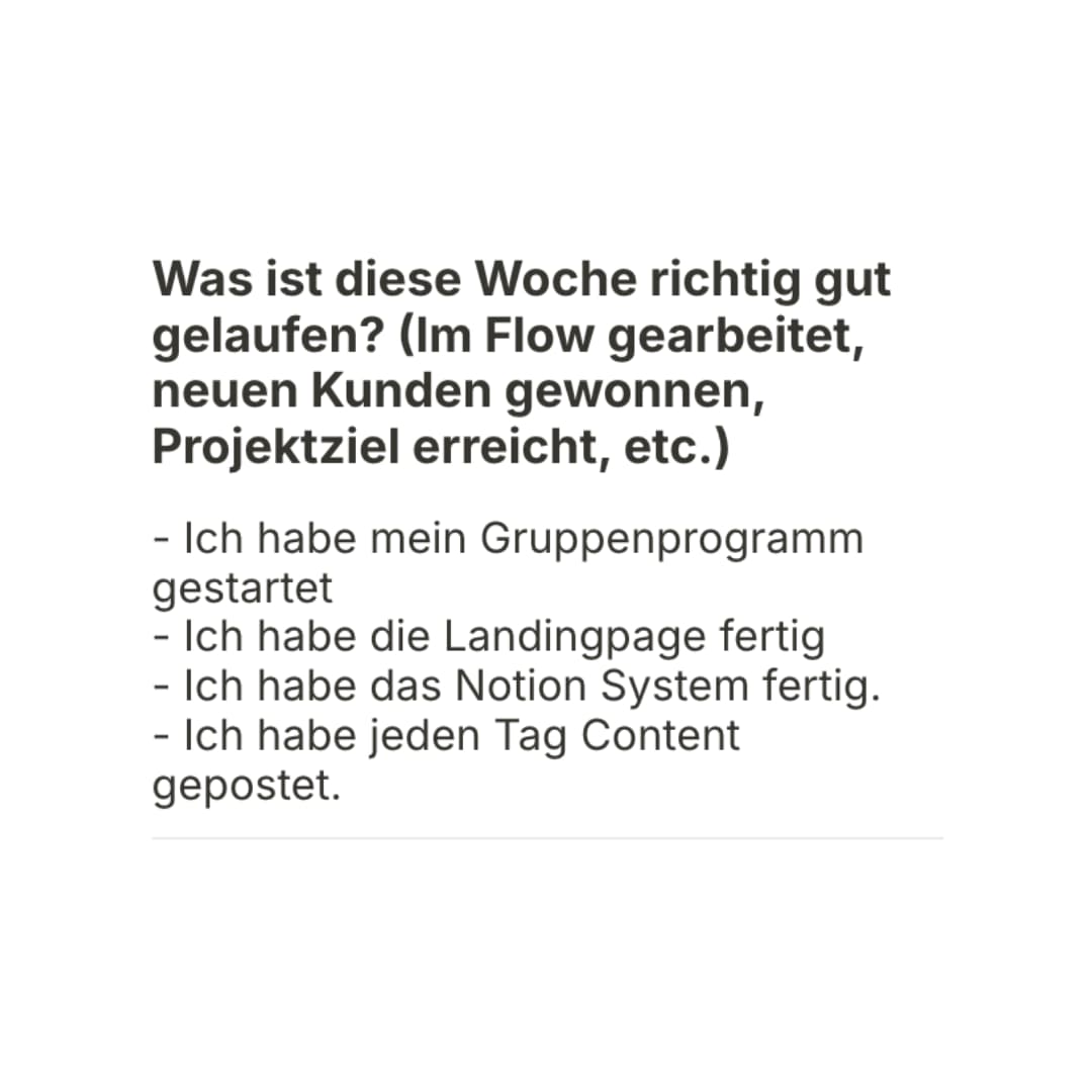 Self-Assessment Ergebnis