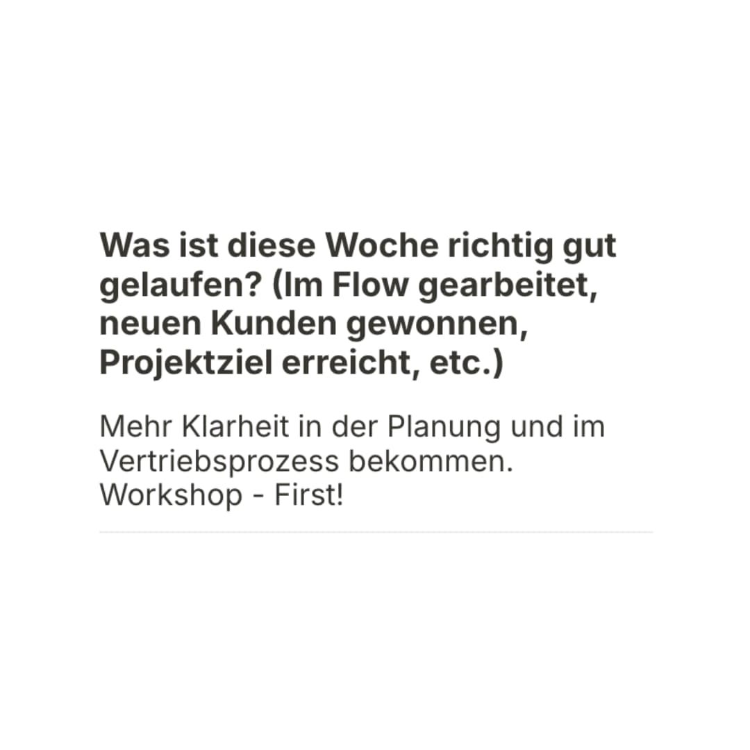 Self-Assessment Ergebnis