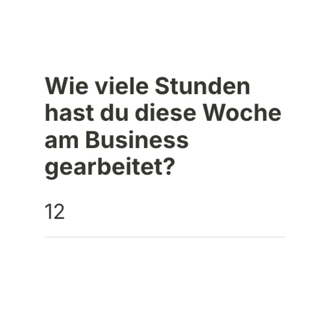 Wochenstunden am Business