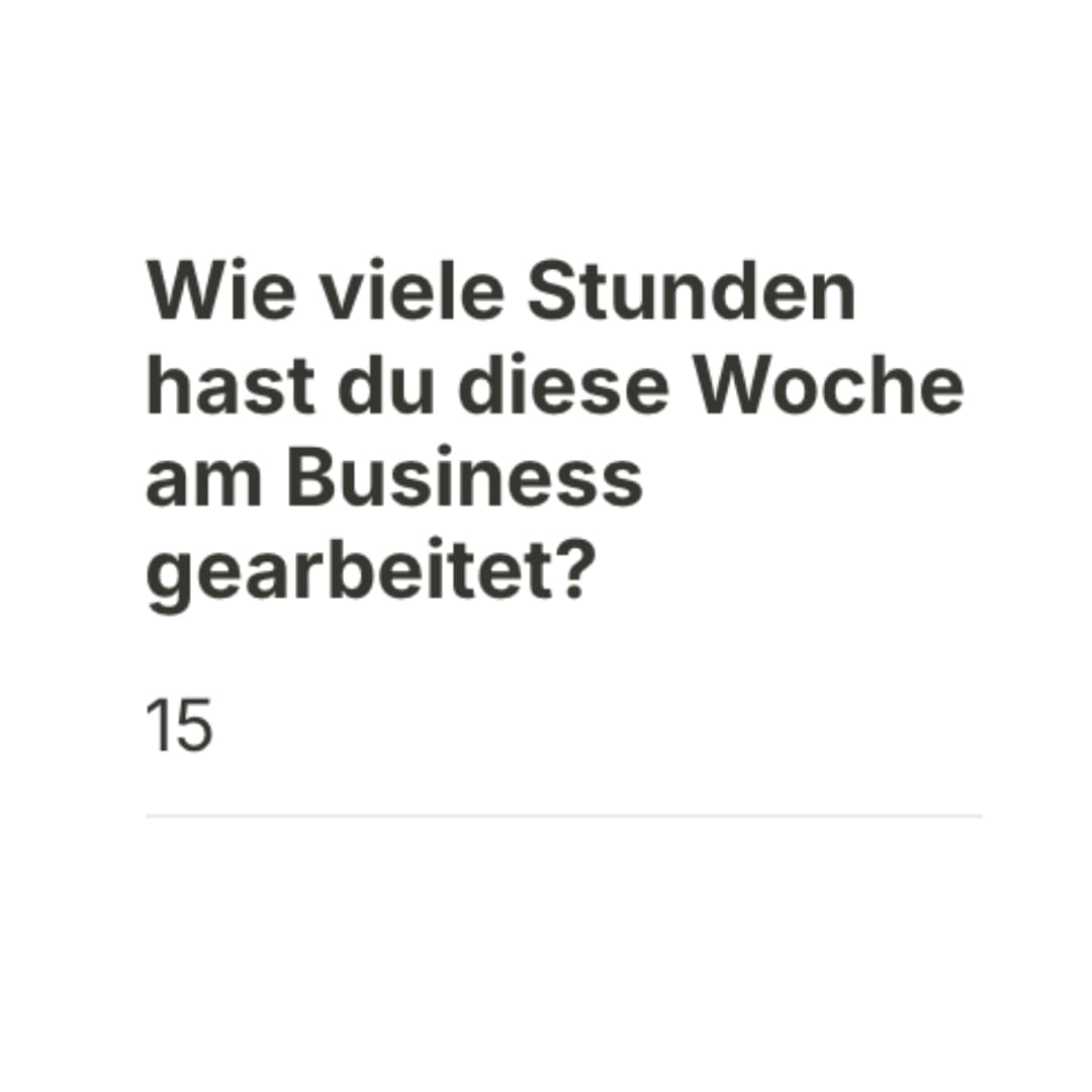 Wochenstunden am Business