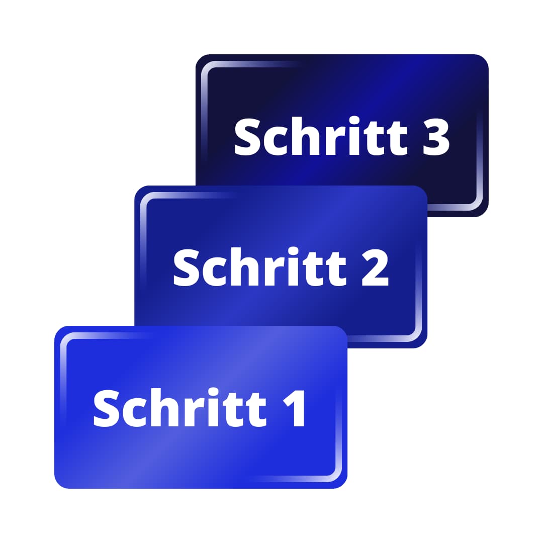 Schritt-für-Schritt-Begleitung